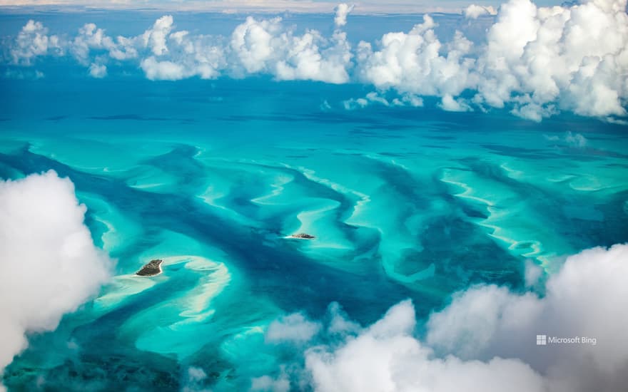 Turquoise waters of the Bahamas