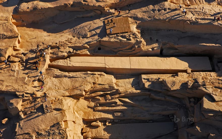 The Unfinished Obelisk near Aswan, Egypt