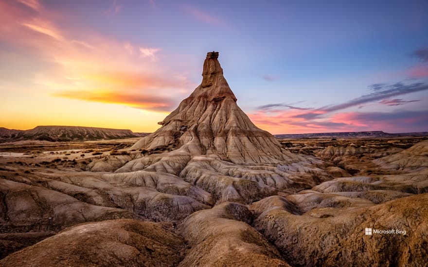 The Castildetierra in the Bardenas Reales of Navarre, Spain