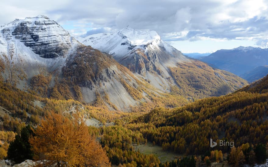 Tête de Gorgias (left) and Roche Grande (background), near Entraunes, Alpes-Maritimes, France