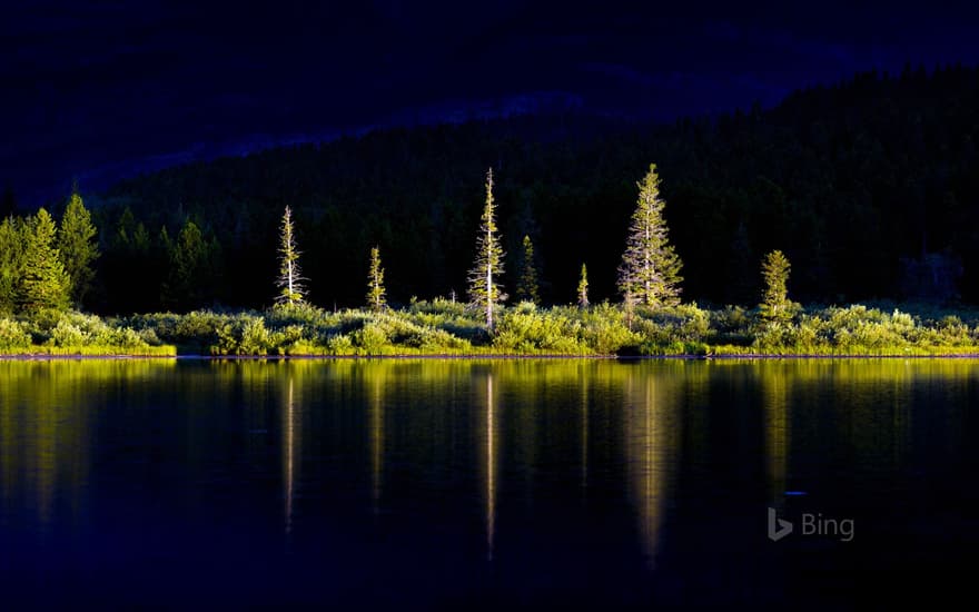 Swiftcurrent Lake in Glacier National Park, Montana