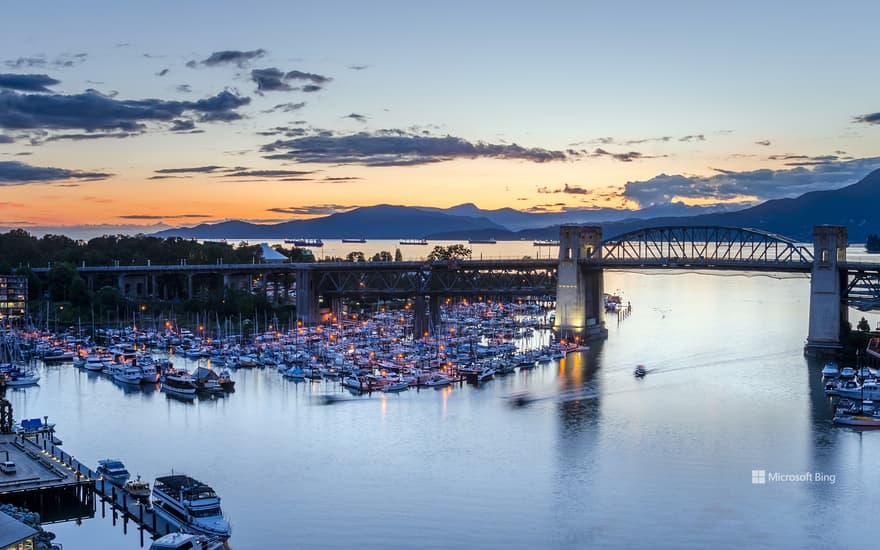 Granville Island marina in Vancouver