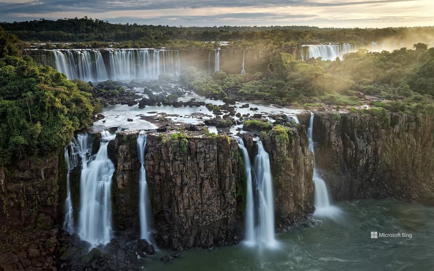Three Musketeers Falls at Iguazú Falls, Argentina