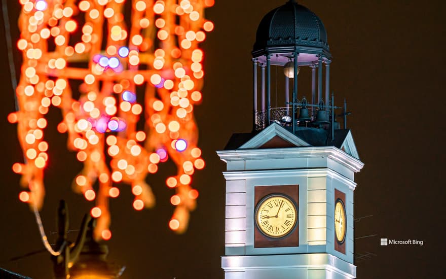 New Year's Eve at Puerta del Sol, Madrid, Spain