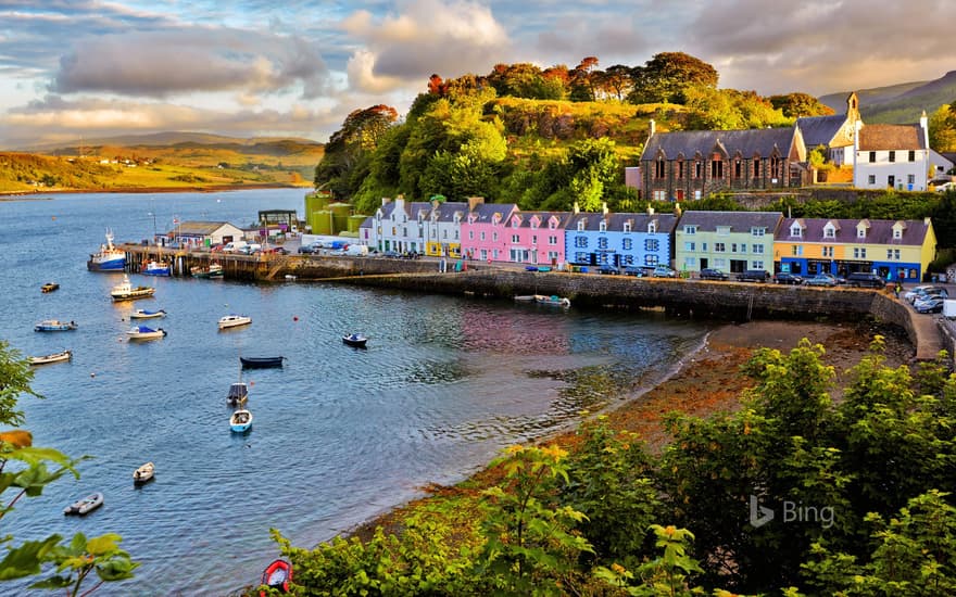 Portree before sunset, Isle of Skye