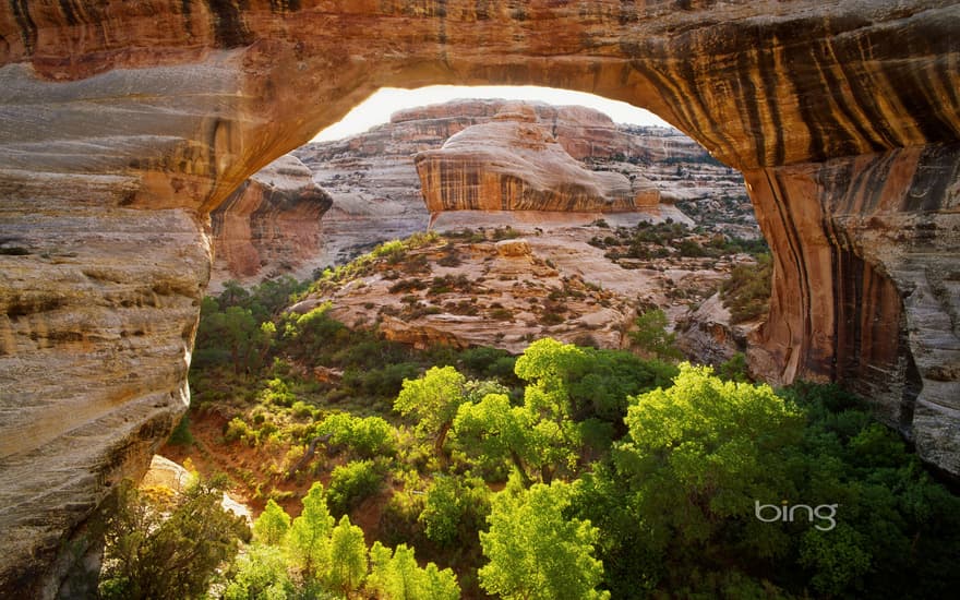 Sipapu Bridge in Natural Bridges National Monument, Utah