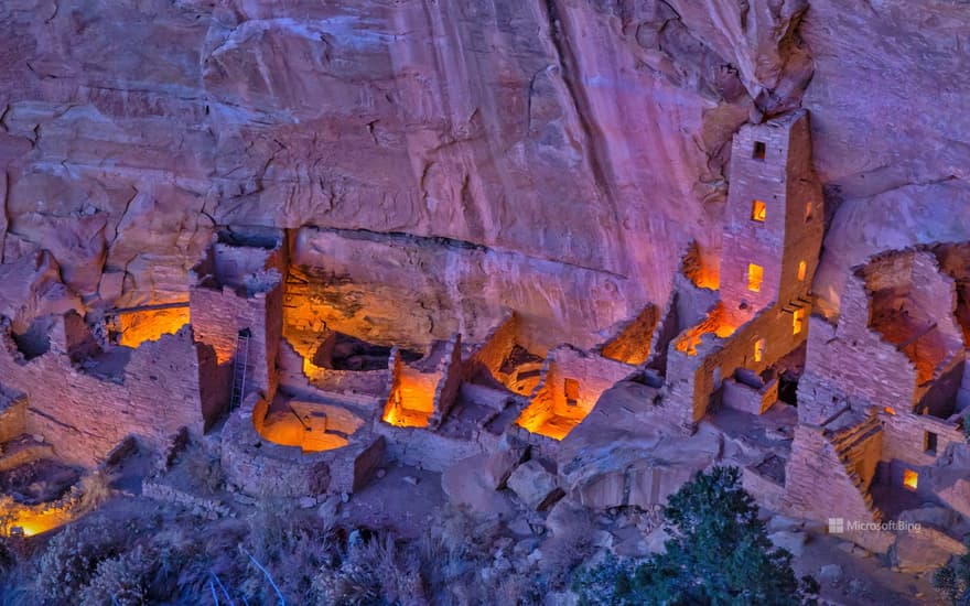 Square Tower House, Mesa Verde National Park, Colorado, USA