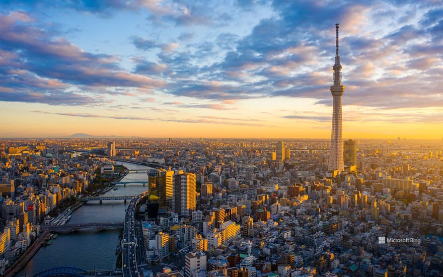 Tokyo at sunrise, Japan