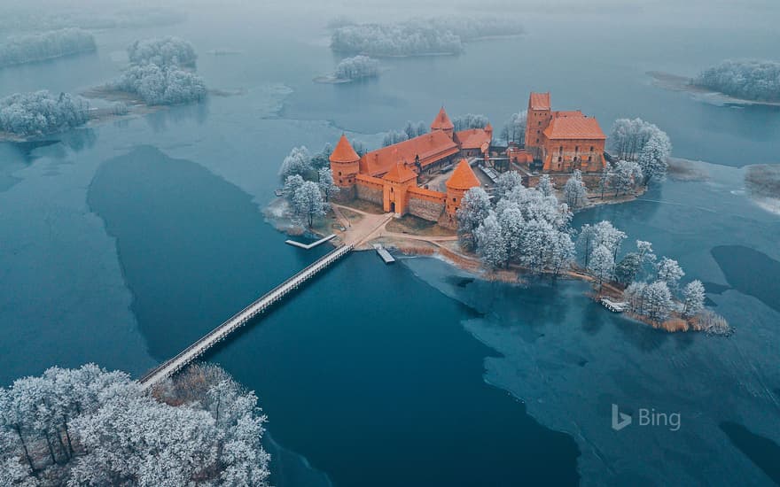Trakai Island Castle Museum in Trakai, Lithuania