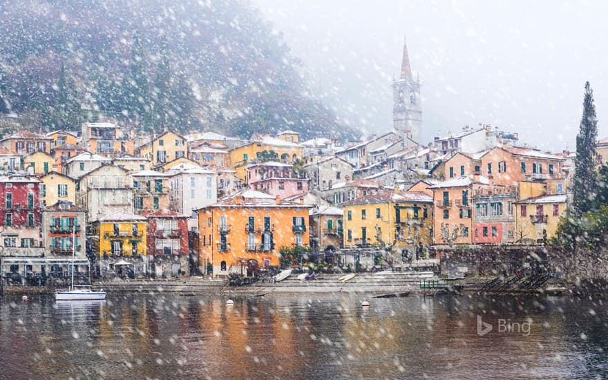 Varenna, Italy, on the shore of Lake Como