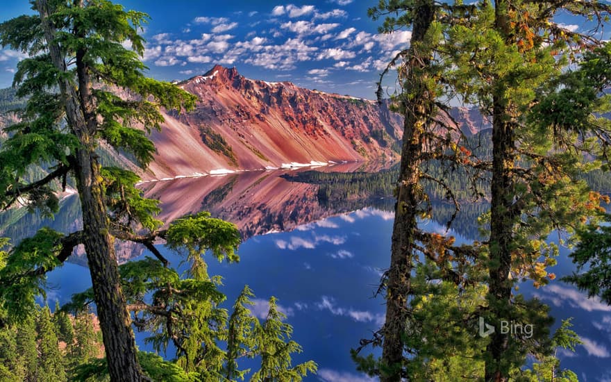 The Watchman Peak in Crater Lake National Park, Oregon