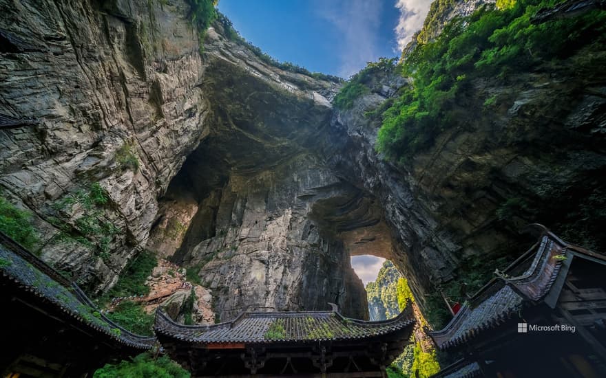 The Three Natural Bridges, Wulong Karst National Geology Park, China