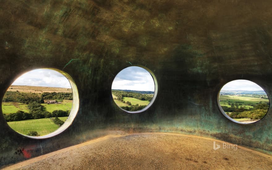 A view of the distant hills from 'Atom' above Wycoller village